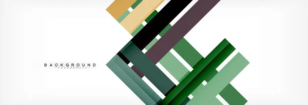 Farbstreifen und Linien, geometrischer abstrakter Hintergrund — Stockvektor