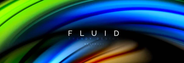 Fluid color motion concept — Stock Vector