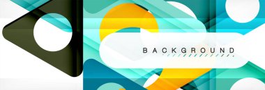 Arka plan daire ve üçgen