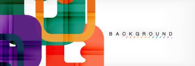 Geometrik arka plan, çok renkli şablonu için iş veya teknoloji sunu veya web broşür kapak düzeni, duvar kağıdı kare.