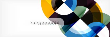 Vektör dairesel geometrik arka plan