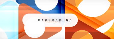 Geometrik arka plan. Modern örtüşen üçgenler. Mesajınız için alışılmadık renkli şekiller. İş veya teknik okul sunuyu, app kapak