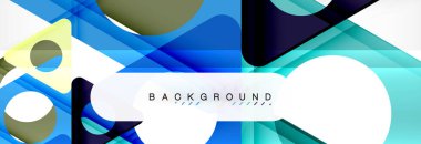 Arka plan daire ve üçgen