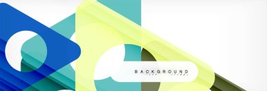 Arka plan daire ve üçgen