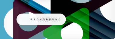 Geometrik arka plan. Modern örtüşen üçgenler. Mesajınız için alışılmadık renkli şekiller. İş veya teknik okul sunuyu, app kapak