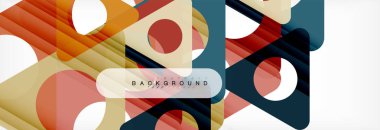 Geometrik arka plan. Modern örtüşen üçgenler. Mesajınız için alışılmadık renkli şekiller. İş veya teknik okul sunuyu, app kapak