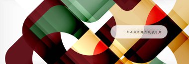 Renkli kare şekiller, geometrik modern arka plan