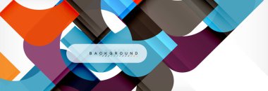 Renkli kare şekiller, geometrik modern arka plan