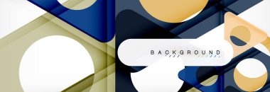 Arka plan daire ve üçgen