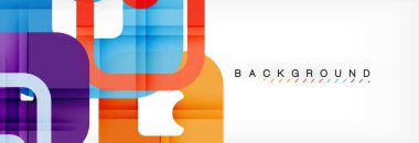 Geometrik arka plan, çok renkli şablonu için iş veya teknoloji sunu veya web broşür kapak düzeni, duvar kağıdı kare.