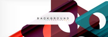 Arka plan daire ve üçgen