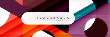 Arka plan daire ve üçgen