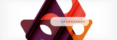 Arka plan daire ve üçgen