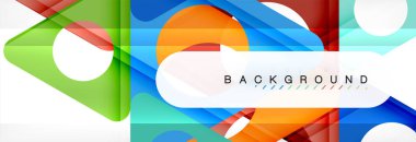 Geometrik arka plan. Modern örtüşen üçgenler. Mesajınız için alışılmadık renkli şekiller. İş veya teknik okul sunuyu, app kapak