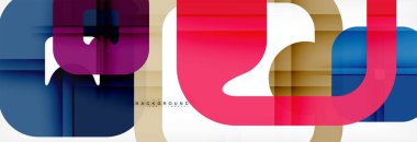 Geometrik arka plan, çok renkli şablonu için iş veya teknoloji sunu veya web broşür kapak düzeni, duvar kağıdı kare.