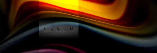 Rainbow fluid abstract shapes, liquid colors design, colorful marble or plastic wavy texture background, multicolored template for business or technology presentation or web brochure cover design — Stock Vector