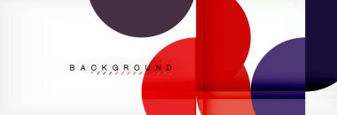 Daire modern geometrik arka plan illüstrasyon