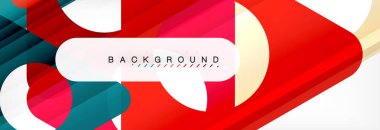 Arka plan daire ve üçgen