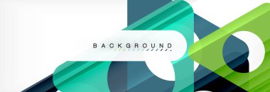 Arka plan daire ve üçgen