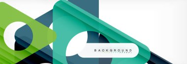 Arka plan daire ve üçgen