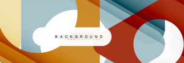 Arka plan daire ve üçgen