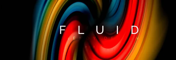 Concept de mouvement de couleur fluide — Image vectorielle