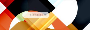 Renkli kareler kompozisyon soyut afiş. Gösterim amacıyla broşür veya el ilanı, sunum ve web tasarım düzeni