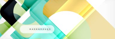 Renkli kare şekiller, geometrik modern arka plan