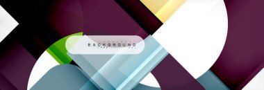 Geometrik kareler afiş soyut. Vektör şablon illüstrasyon iş broşür veya el ilanı, sunum ve web tasarım düzeni için