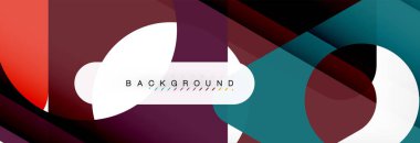 Arka plan daire ve üçgen