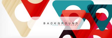 Arka plan daire ve üçgen