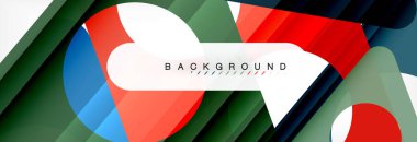 Geometrik arka plan. Modern örtüşen üçgenler. Mesajınız için alışılmadık renkli şekiller. İş veya teknik okul sunuyu, app kapak