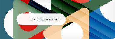 Geometrik arka plan. Modern örtüşen üçgenler. Mesajınız için alışılmadık renkli şekiller. İş veya teknik okul sunuyu, app kapak