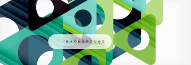 Arka plan daire ve üçgen