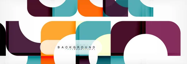 Color square shapes, geometric modern abstract background — Stock Vector