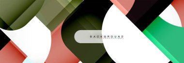 Renkli kare şekiller, geometrik modern arka plan