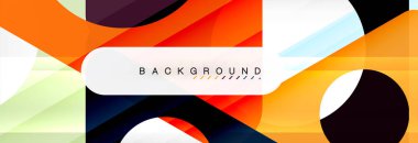 Arka plan daire ve üçgen