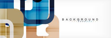 Geometrik arka plan, çok renkli şablonu için iş veya teknoloji sunu veya web broşür kapak düzeni, duvar kağıdı kare.