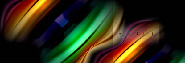 Formas Abstractas Fluidas Del Arco Iris Diseño Colores Líquidos Mármol — Vector de stock