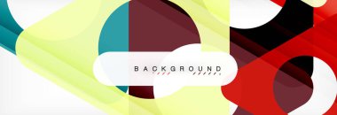 Geometrik arka plan. Modern örtüşen üçgenler. Mesajınız için alışılmadık renkli şekiller. İş veya teknik okul sunuyu, app kapak