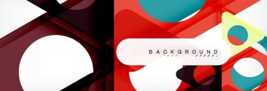 Geometrik arka plan. Modern örtüşen üçgenler. Mesajınız için alışılmadık renkli şekiller. İş veya teknik okul sunuyu, app kapak