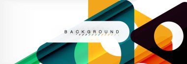 Geometrik arka plan. Modern örtüşen üçgenler. Mesajınız için alışılmadık renkli şekiller. İş veya teknik okul sunuyu, app kapak