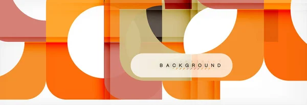 Geometrische pleinen abstracte banner. Vectorillustratie voor zakelijke brochure of flyer, presentatie en web design lay-out — Stockvector