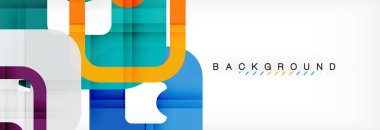 Geometrik arka plan, çok renkli şablonu için iş veya teknoloji sunu veya web broşür kapak düzeni, duvar kağıdı kare.