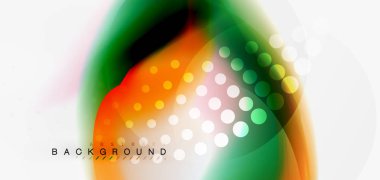 Renk akan dalga, trendy sıvı tasarım şablonu