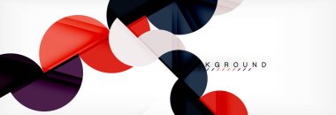 Yarı daire arka plan, modern geometrik desen tasarım. İş veya teknoloji tanıtım tasarım şablonu, broşür veya el ilanı desenli veya geometrik web afiş