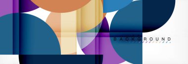 Daire modern geometrik arka plan illüstrasyon