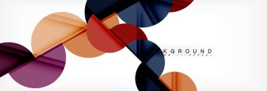 Yarı daire arka plan, modern geometrik desen tasarım. İş veya teknoloji tanıtım tasarım şablonu, broşür veya el ilanı desenli veya geometrik web afiş