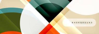 Vektör dairesel soyut arkaplan, daireler geometrik şekiller