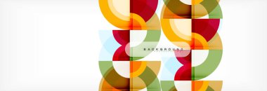 Vektör dairesel geometrik arka plan